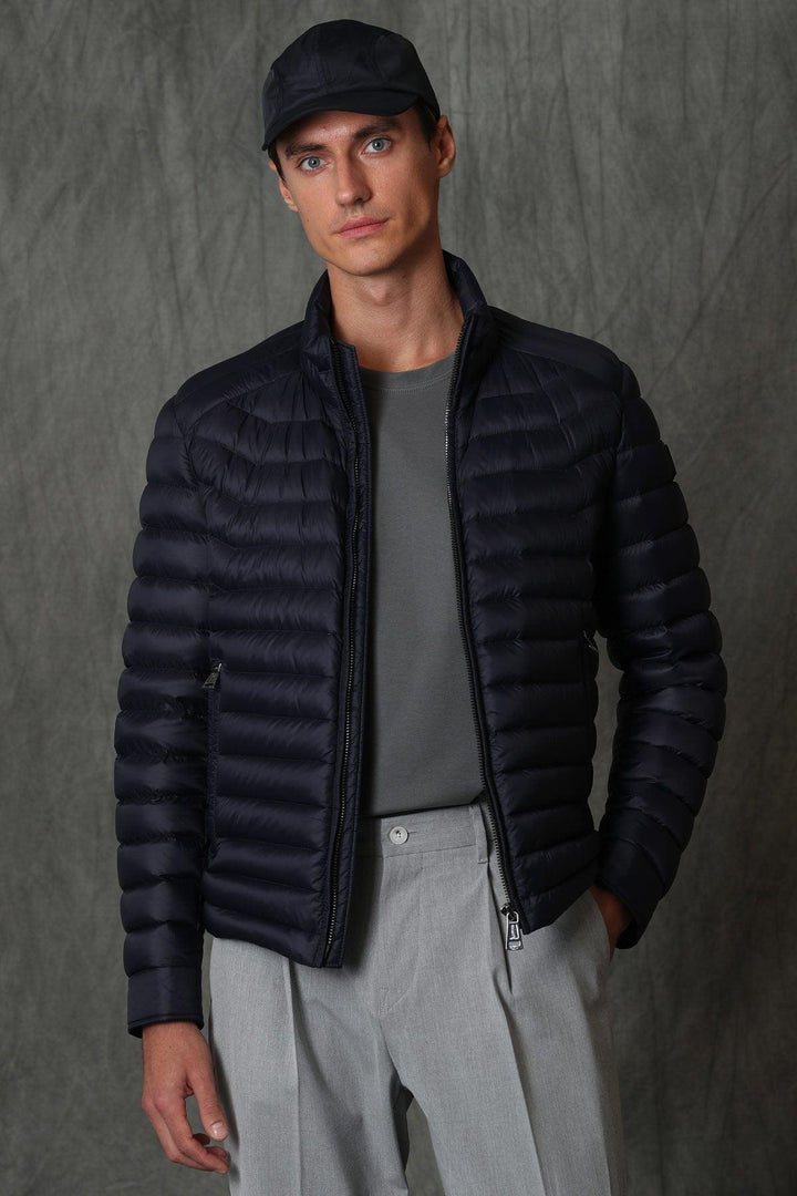 Introducing the Midnight Sky Feathered Men's Coat: A Perfect Blend of Warmth and Style - Texmart