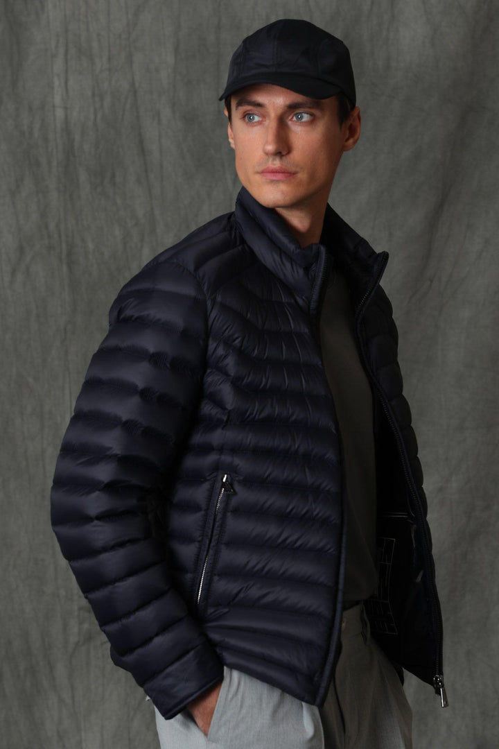 Introducing the Midnight Sky Feathered Men's Coat: A Perfect Blend of Warmth and Style - Texmart