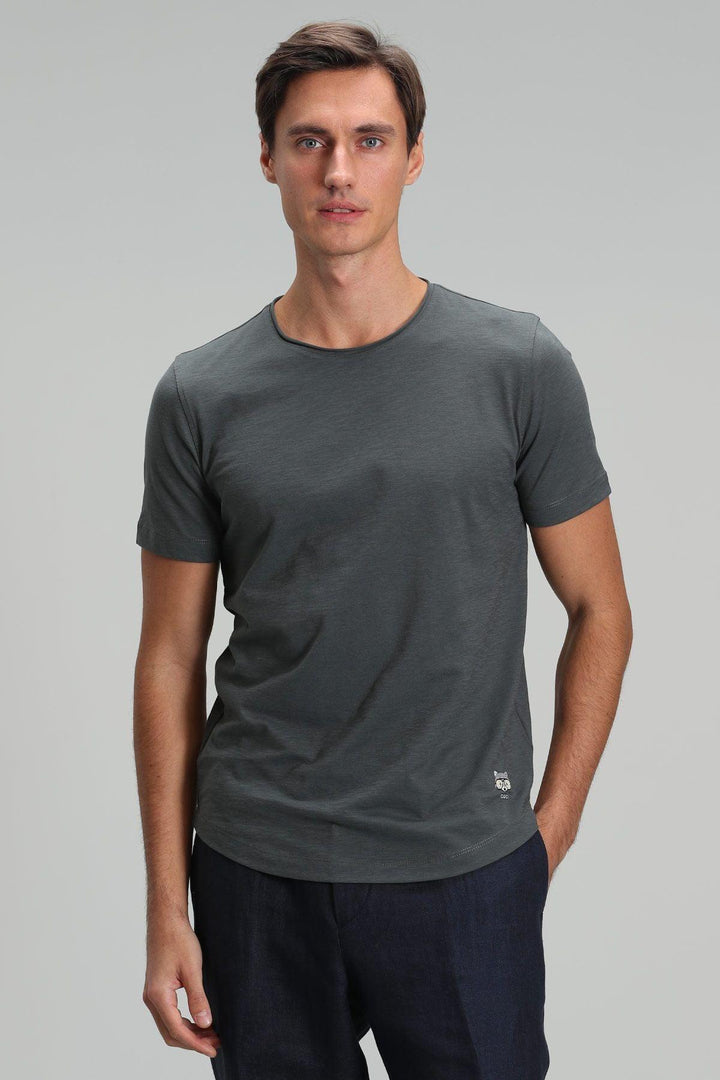 Khaki Comfort: The Essential Men's Cotton Knit T-Shirt for Timeless Style - Texmart