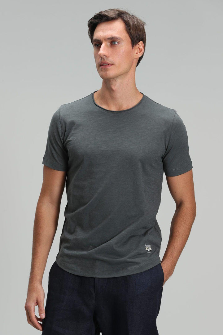 Khaki Comfort: The Essential Men's Cotton Knit T-Shirt for Timeless Style - Texmart