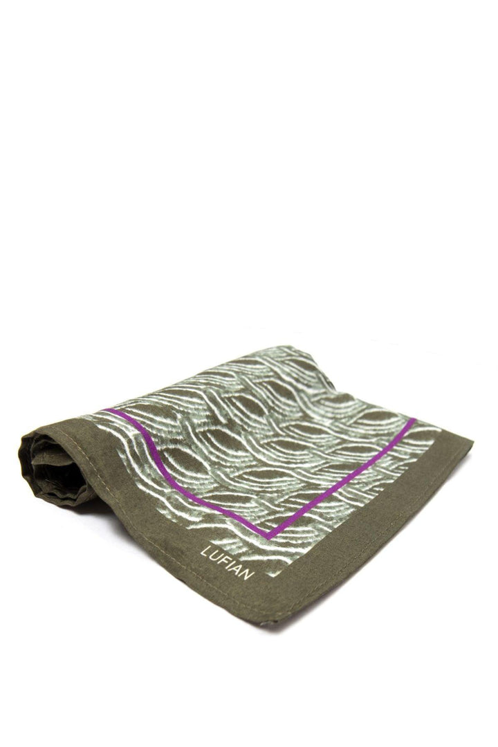 Khaki Elegance: The Antoni Men's Cotton-Silk Blend Handkerchief - Texmart