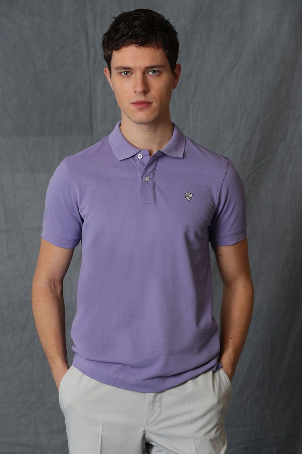 Laon Sports Lavender Mist Polo Neck Men's T-Shirt: The Ultimate Blend of Comfort and Style - Texmart