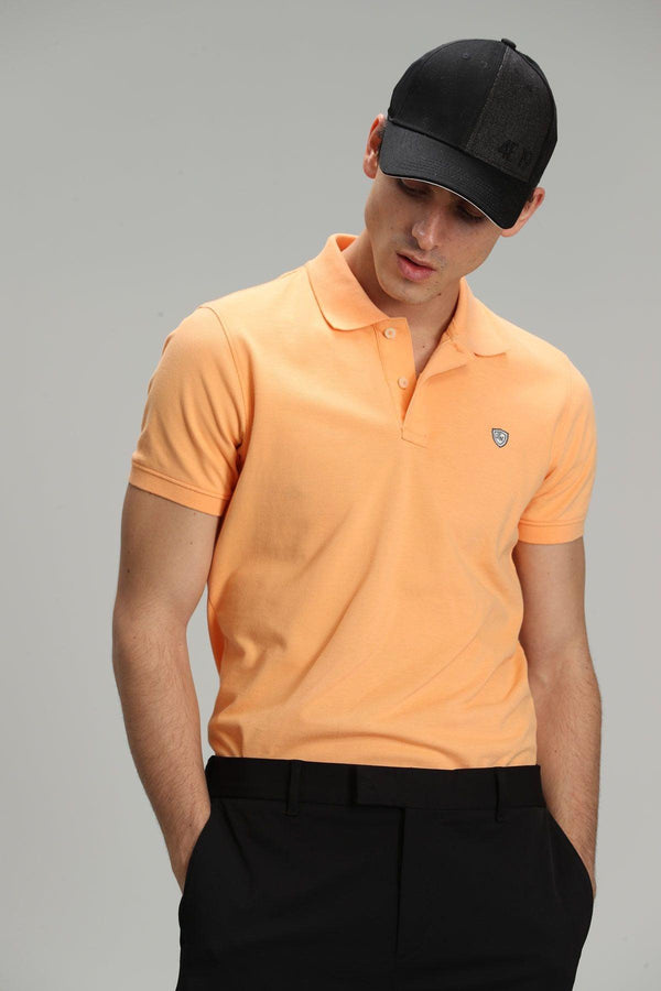 Laon Sports Polo Neck Men's T-Shirt Orange - Texmart