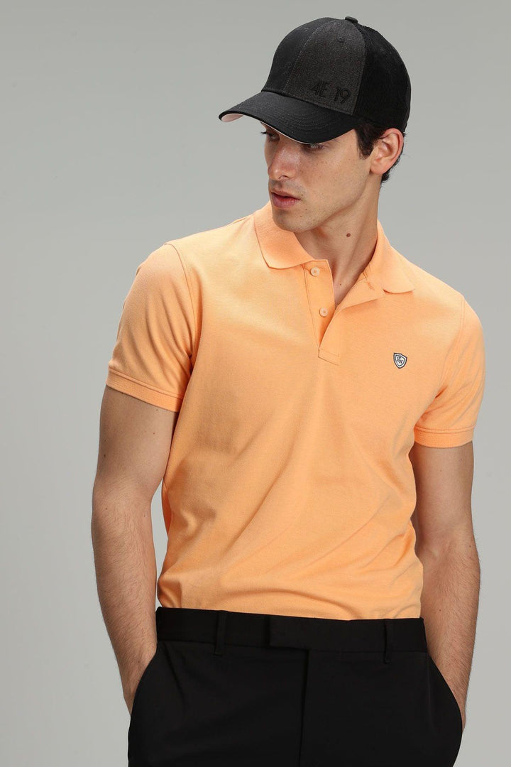 Laon Sports Polo Neck Men's T-Shirt Orange - Texmart