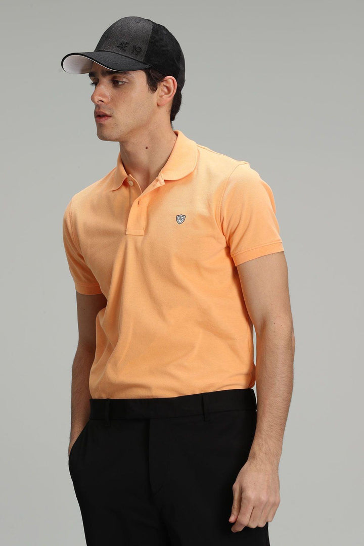 Laon Sports Polo Neck Men's T-Shirt Orange - Texmart