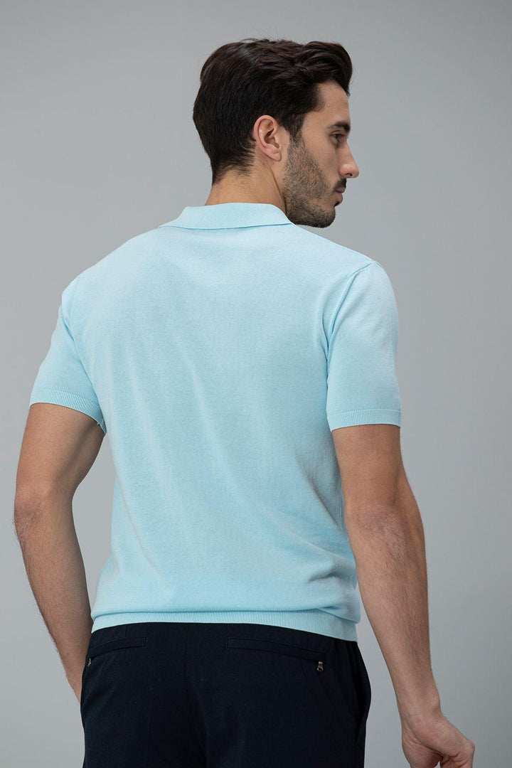 Light Blue Classic Comfort Polo - A Timeless Style Essential - Texmart