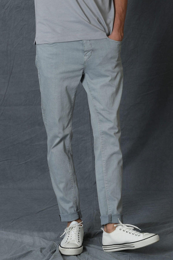 Light Gray Slim Fit 5 Pocket Men's Trousers by Helt Sport: Fashionable Comfort for Every Occasion - Texmart