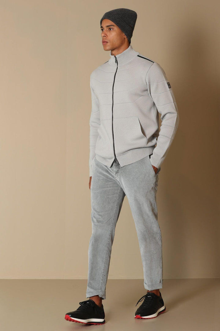 Light Gray Velvet Men's Chino Trousers: The Ultimate Sophistication in Slim Fit Fashion - Texmart