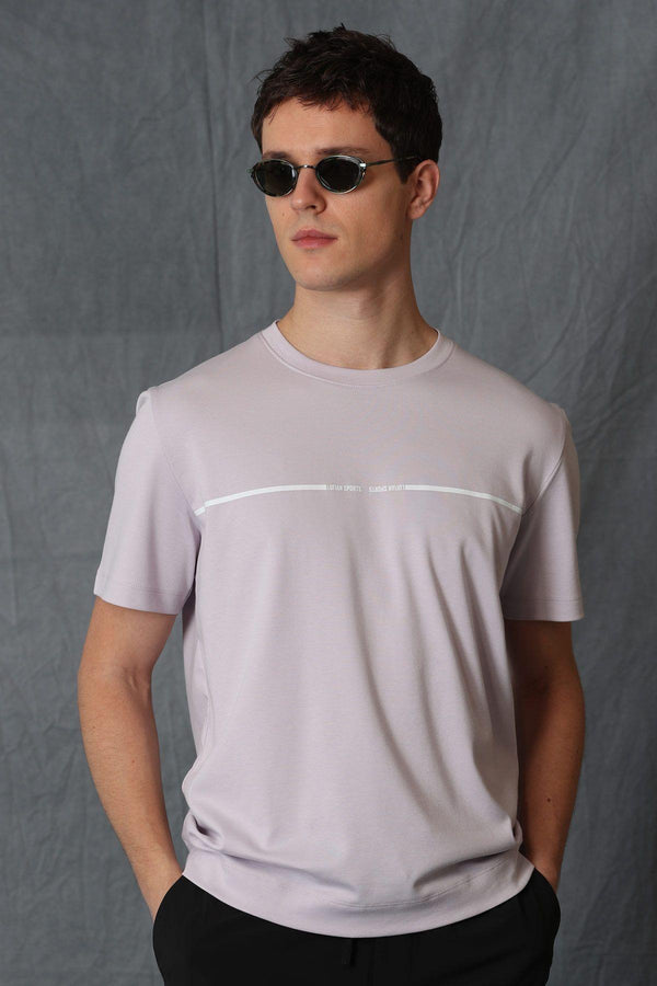 Lilac Delight Men's Essential Blend T-Shirt: The Perfect Combination of Comfort and Style - Texmart