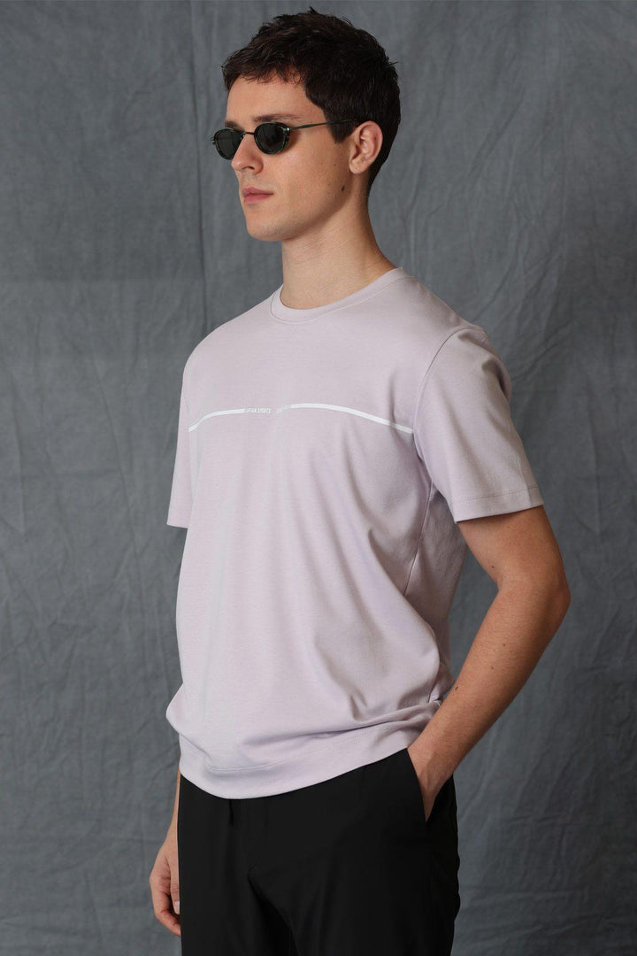 Lilac Delight Men's Essential Blend T-Shirt: The Perfect Combination of Comfort and Style - Texmart