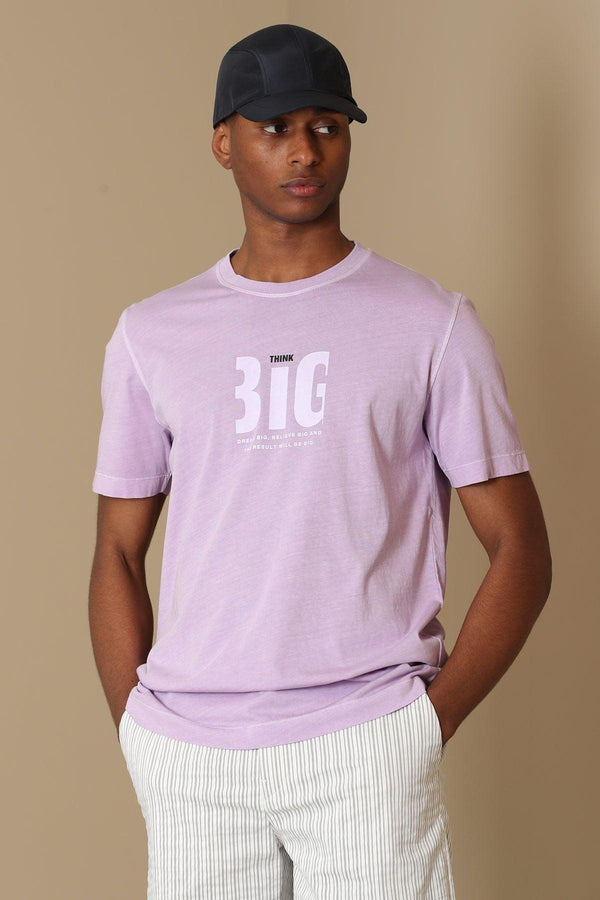 Lilac Dream Graphic Tee: A Contemporary Masterpiece in 100% Cotton - Texmart