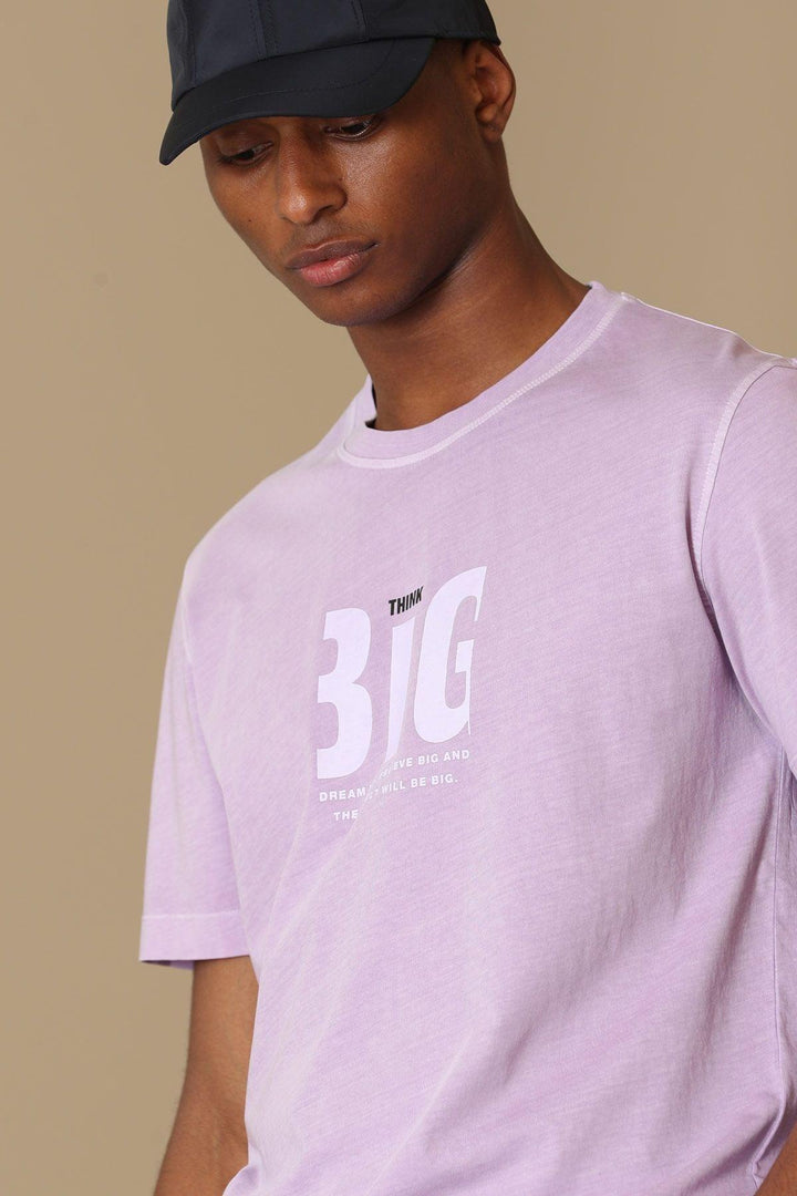 Lilac Dream Graphic Tee: A Contemporary Masterpiece in 100% Cotton - Texmart