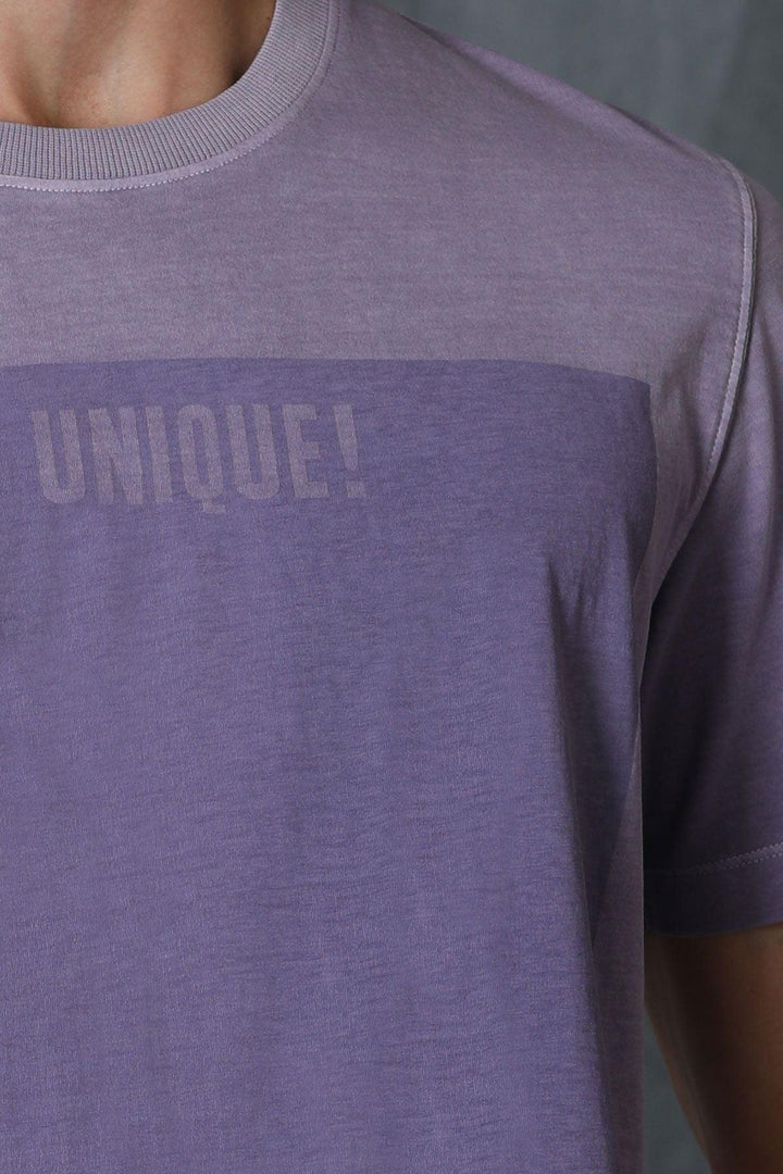 Lilac Haze Modern Graphic Tee - A Stylish Blend of Comfort and Sophistication - Texmart