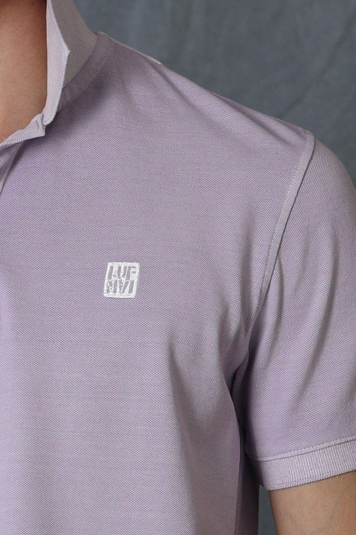 Lilac Luxe Knitted Polo Neck Men's T-Shirt: The Ultimate Blend of Style and Comfort - Texmart