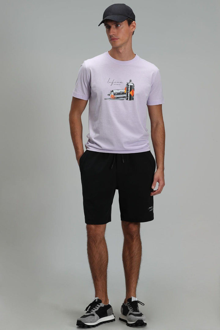 Lilac Urban Edge Graphic Tee: Elevate Your Style with Modern Flair - Texmart