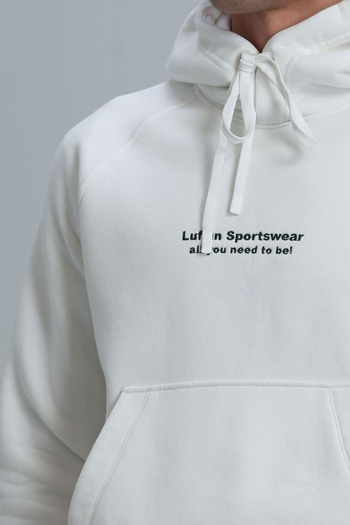 Luis Men's Sweatshirt Off White - Texmart