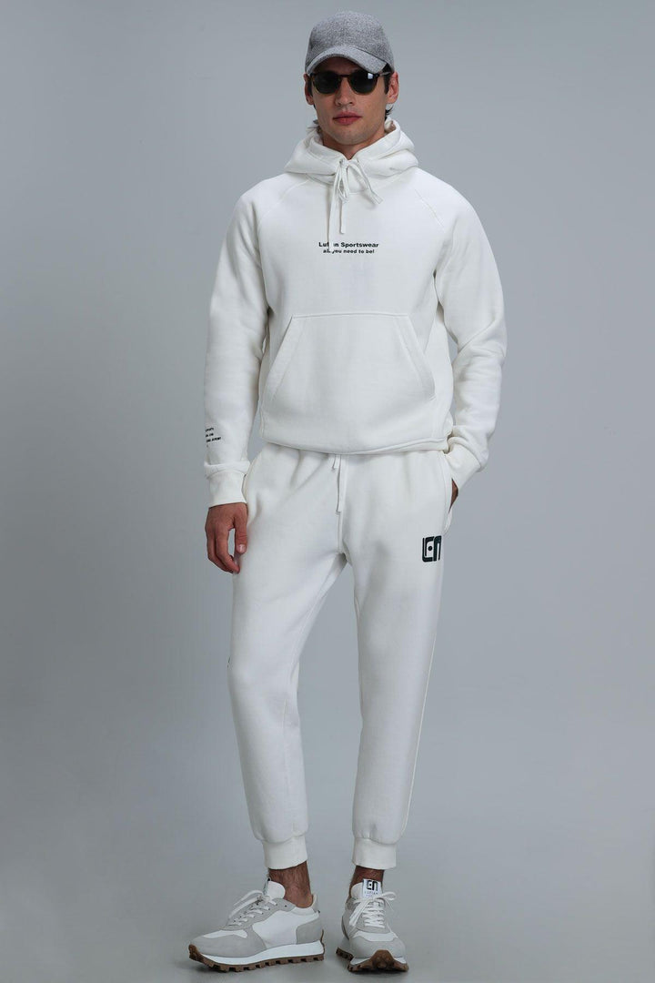 Luis Men's Sweatshirt Off White - Texmart