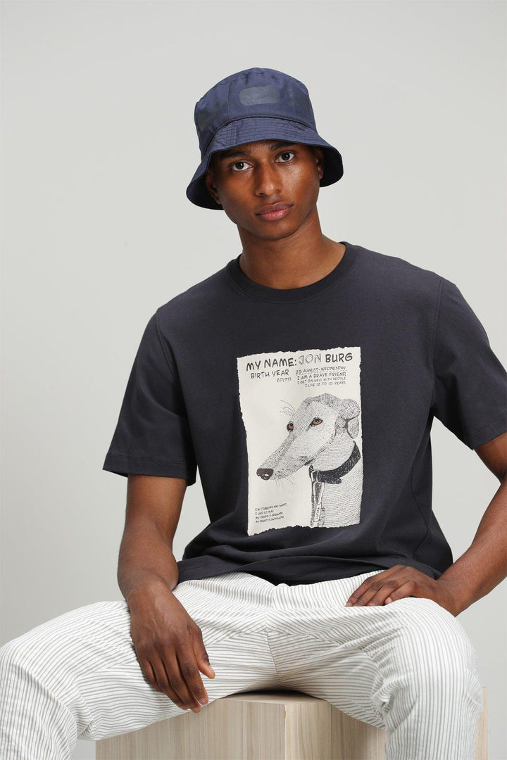 Midnight Noir Cotton Graphic Tee: Elevate Your Style with Timeless Comfort - Texmart