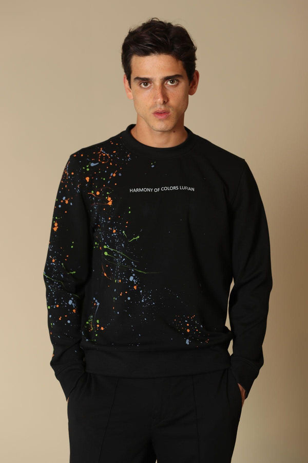 Midnight Noir Men's Artistic Blend Sweatshirt - Texmart