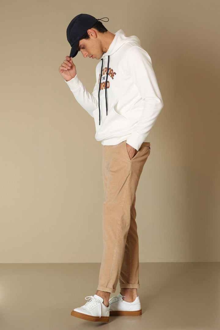 Mink Velvet Elegance: Sophisticated Slim Fit Chino Trousers for Men - Texmart