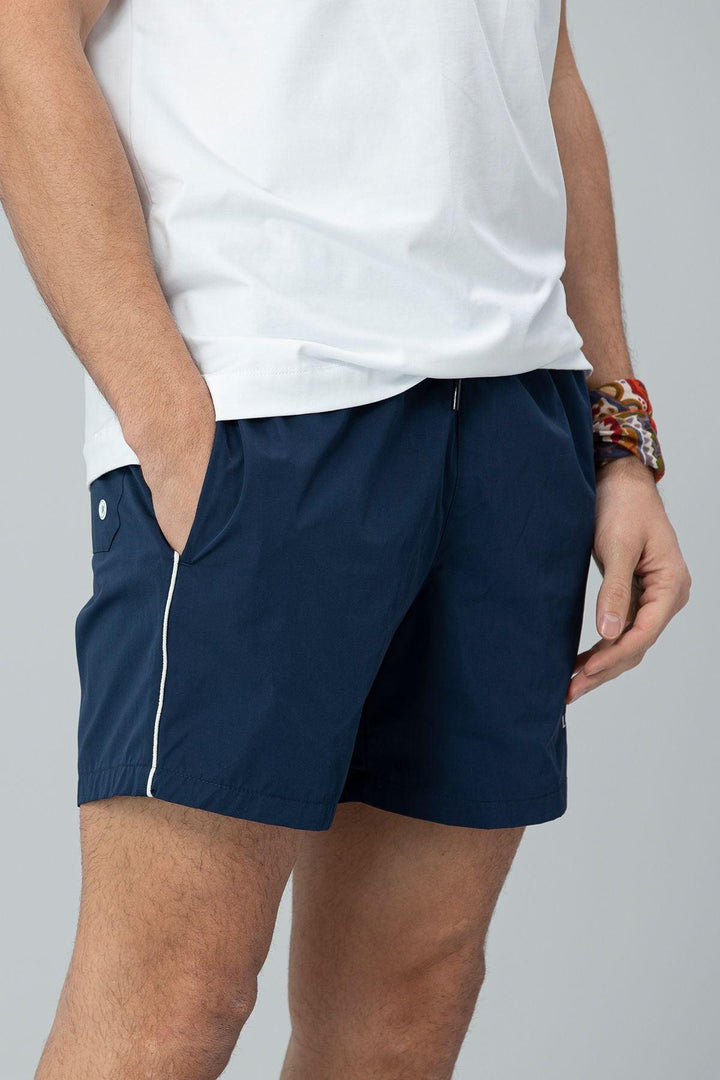 Nautical Navy Men's Swim Shorts: Dive into Style and Comfort! - Texmart