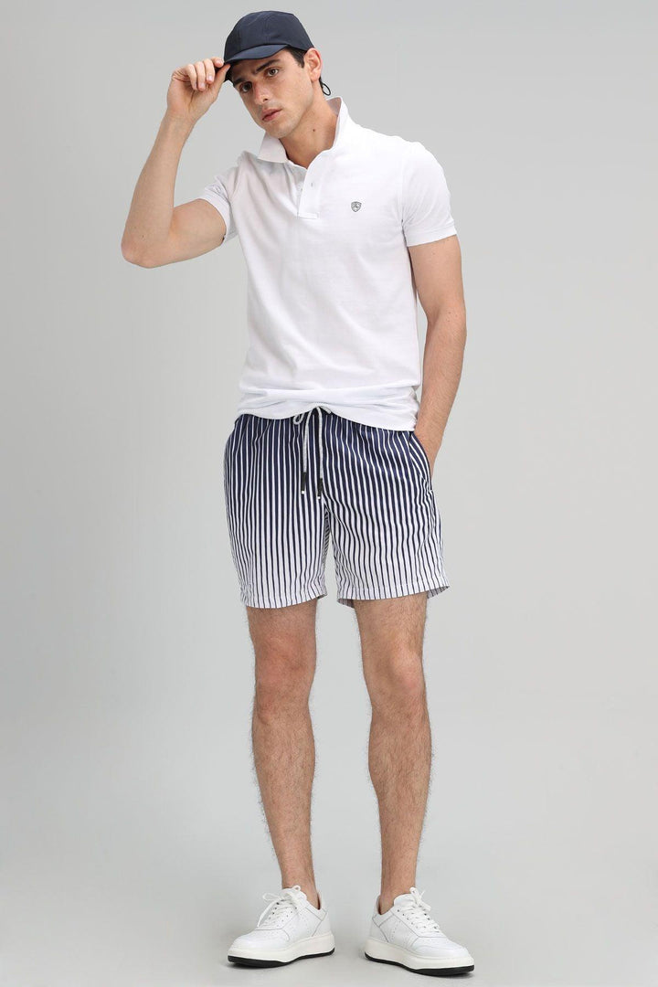 Nautical Navy: Stylish Lotus Men's Swim Shorts for Beach and Pool Adventures - Texmart