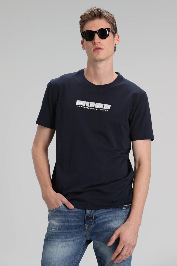 Nautical Navy: The Essential Men's Cotton T-Shirt in Navy Blue - Texmart