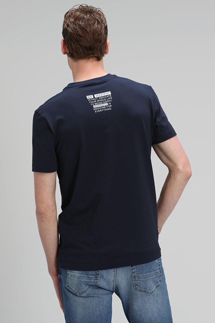 Nautical Navy: The Essential Men's Cotton T-Shirt in Navy Blue - Texmart