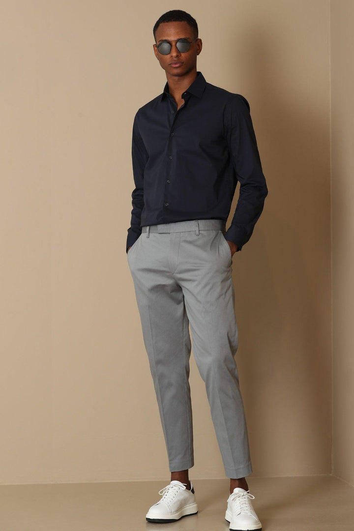 Navy Blue Classic Comfort Shirt: A Timeless Essential for Men's Wardrobe - Texmart