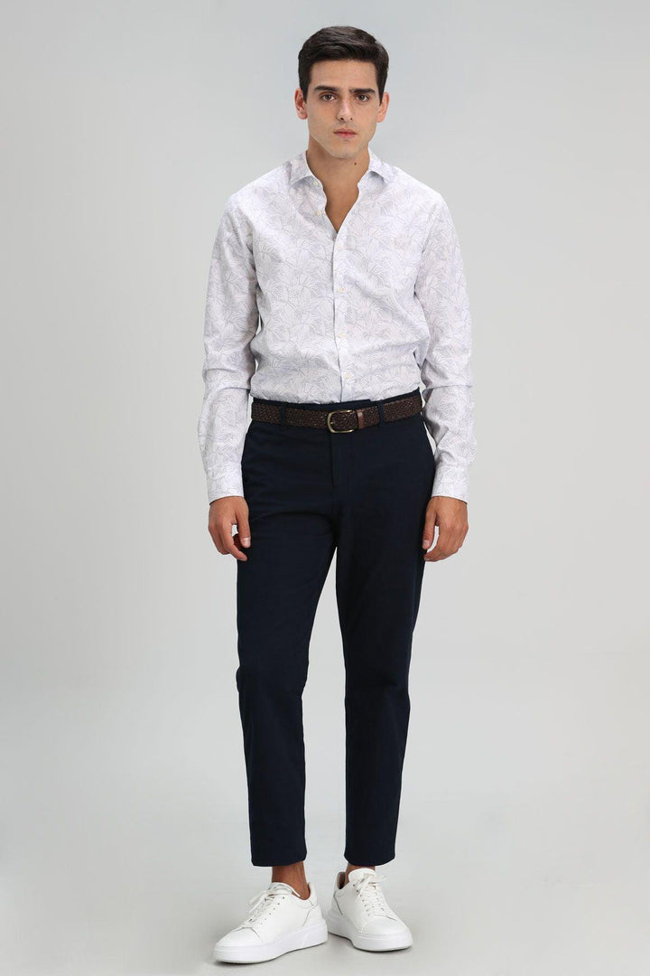 Navy Blue Comfort Fit Chinos: Elevate Your Style with Orla's Smart Men's Trousers - Texmart