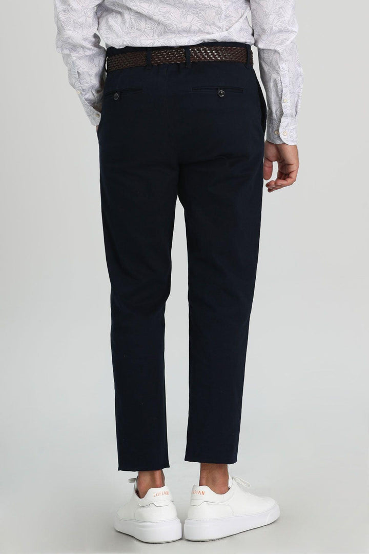 Navy Blue Comfort Fit Chinos: Elevate Your Style with Orla's Smart Men's Trousers - Texmart