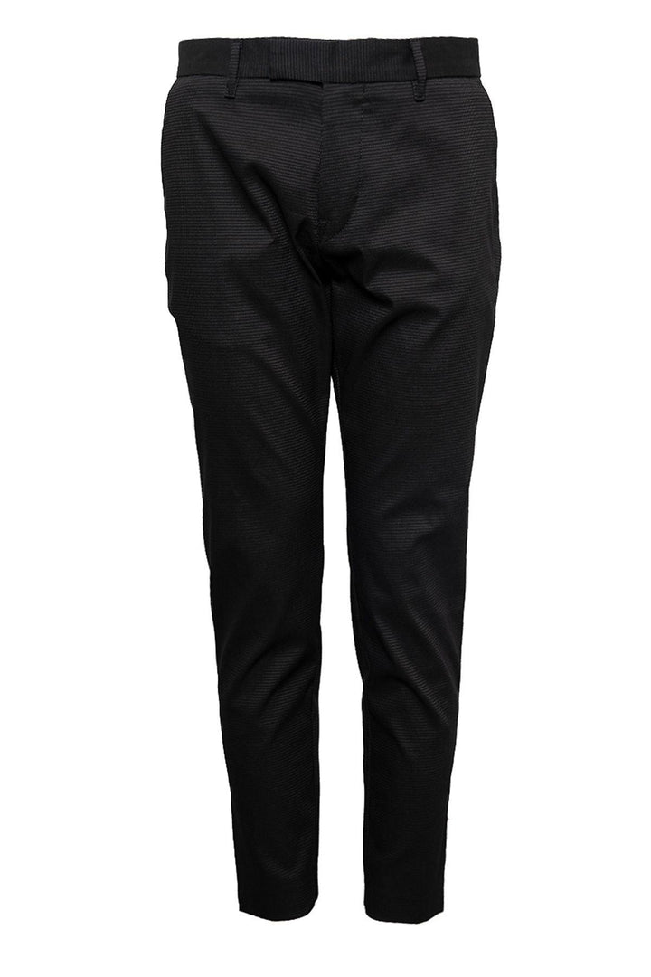 Navy Blue Elegance: Offil Smart Men's Chino Trousers Slim Fit - Texmart