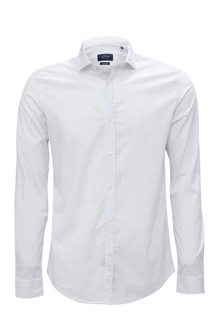 Navy Blue Elegance: Romis Men's Smart Shirt in Slim Fit - Texmart