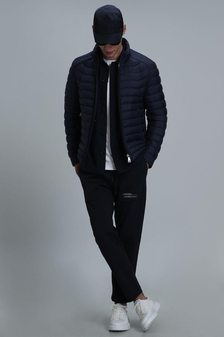 Navy Blue Elegance: The Ultimate Men's Goose Feather Coat for Timeless Style and Warmth - Texmart