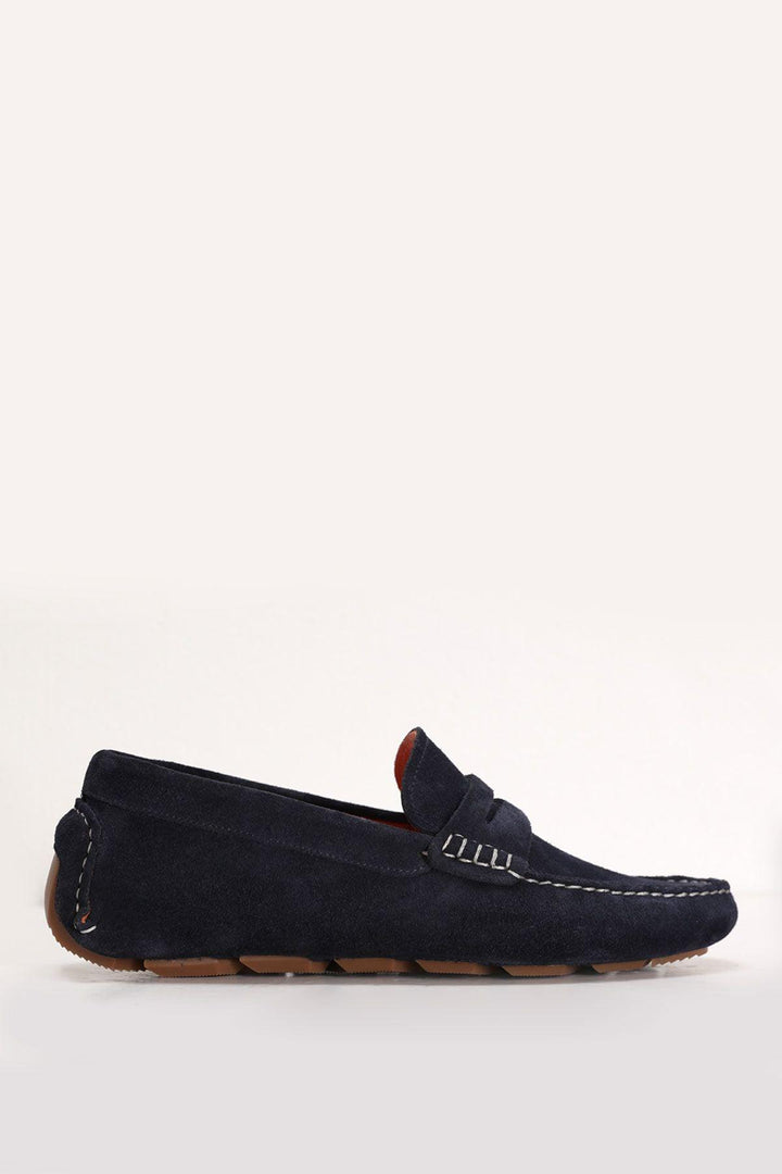 Navy Blue Leather Stride Men's Sneaker Shoes: The Perfect Blend of Style and Comfort for the Modern Gentleman - Texmart
