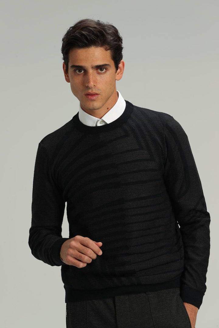 Navy Blue Men's Sweater - Texmart