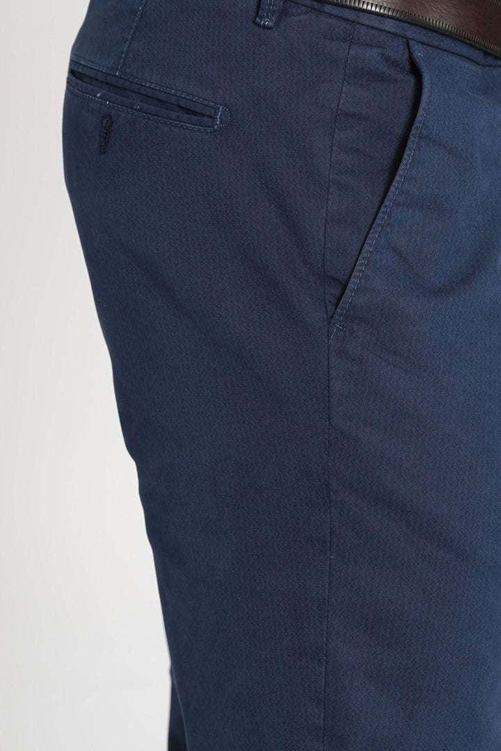 Navy Blue Slim Fit Chino Trousers by Sam Sports: The Epitome of Style and Comfort - Texmart