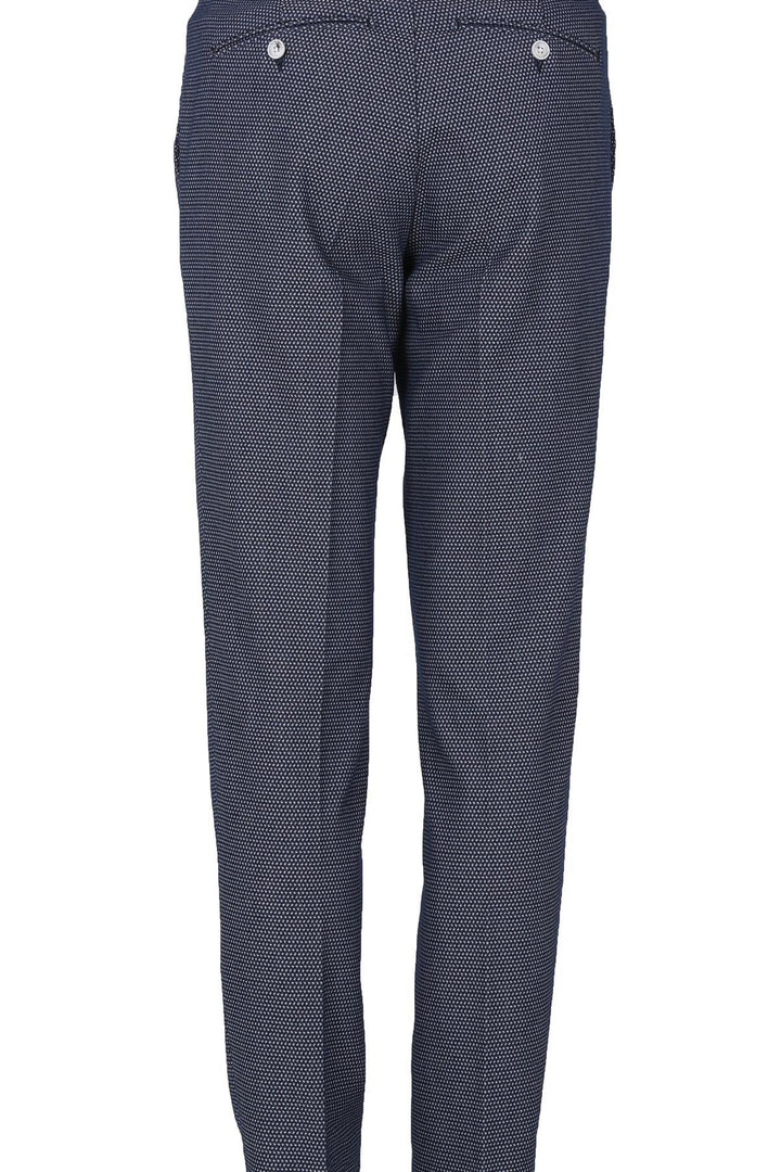 Navy Blue Stretch Slim Fit Chino Trousers by Onreco: The Ultimate Blend of Style and Comfort - Texmart