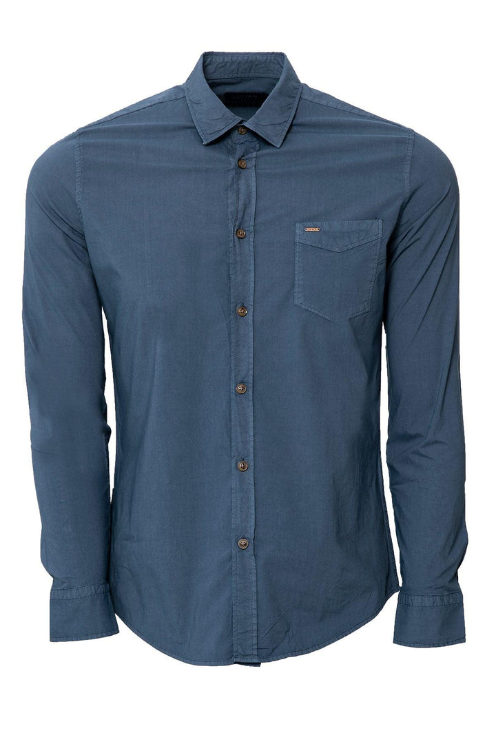 Navy Classic Slim-Fit Shirt for Men - The Essential Wardrobe Staple - Texmart