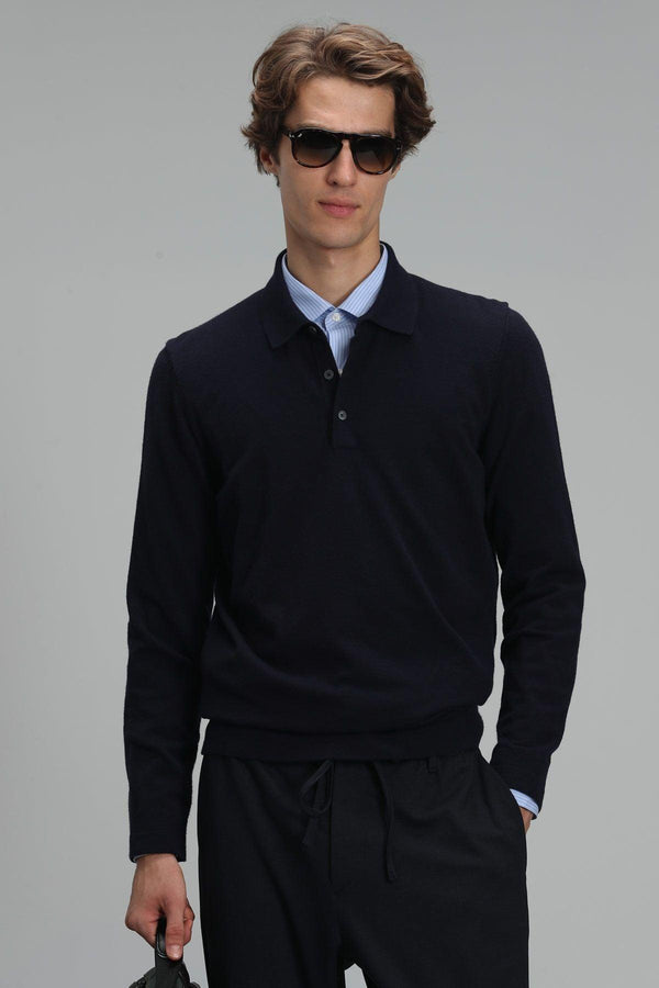 Navy Cozy Blend Sweater - Texmart