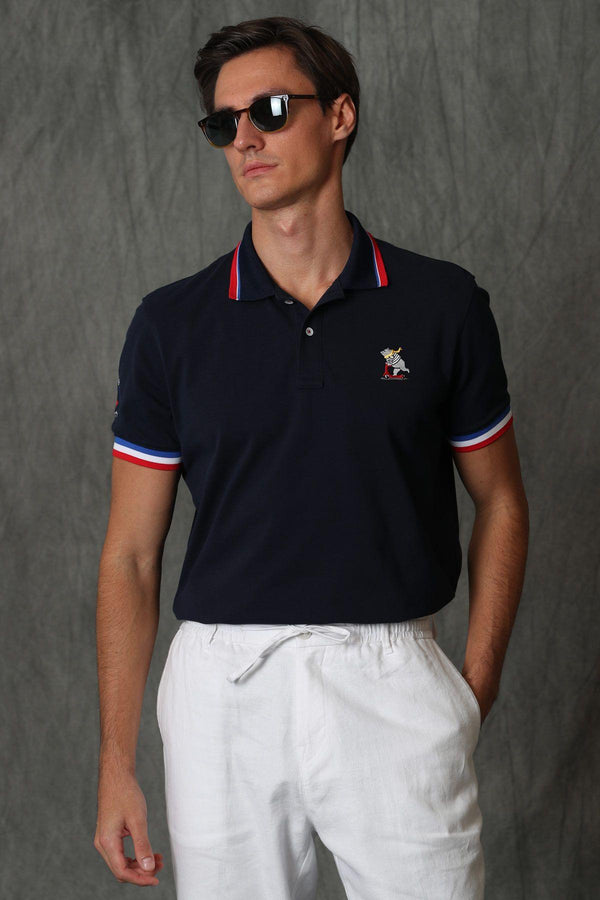 Navy Elegance: The Perfect Blend of Comfort and Style in the Edward Sports Polo Men's T-Shirt - Texmart