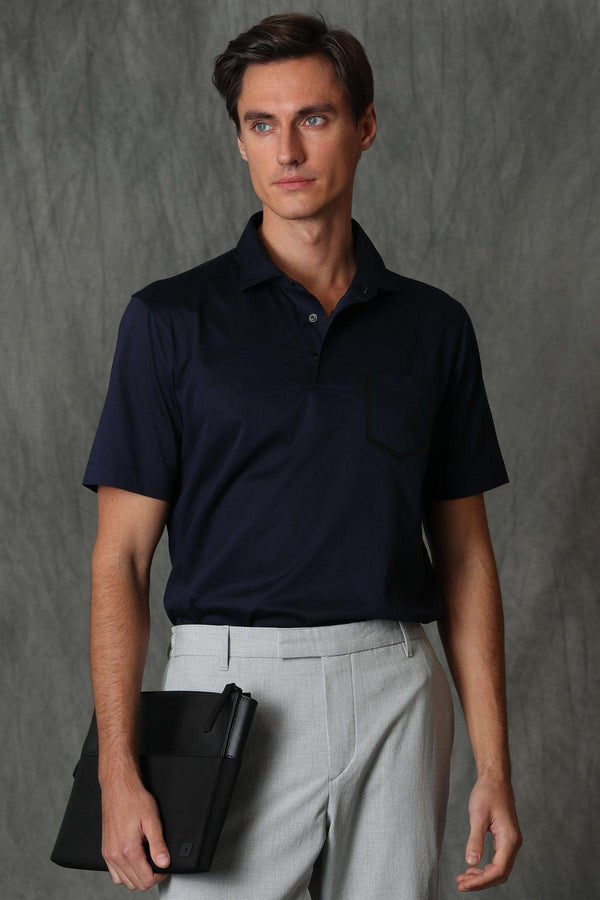 Navy Elegance: The Ultimate Men's Polo T-Shirt for Smart Style and Comfort - Texmart