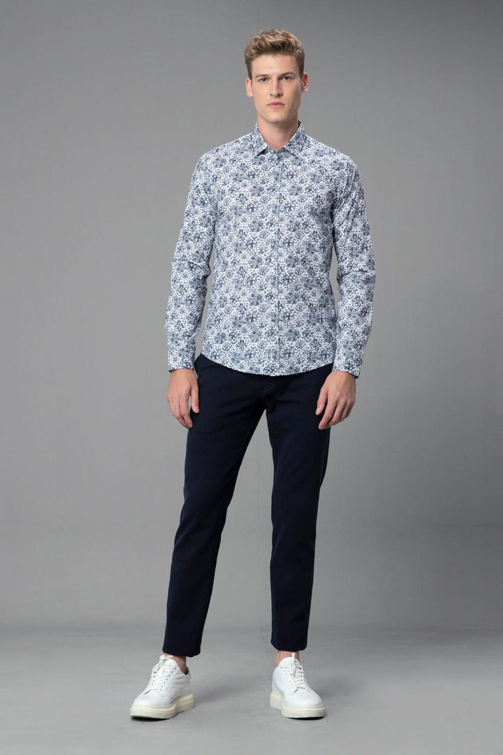 Navy Elegance: Trodos Men's Smart Shirt - The Perfect Blend of Style and Comfort - Texmart
