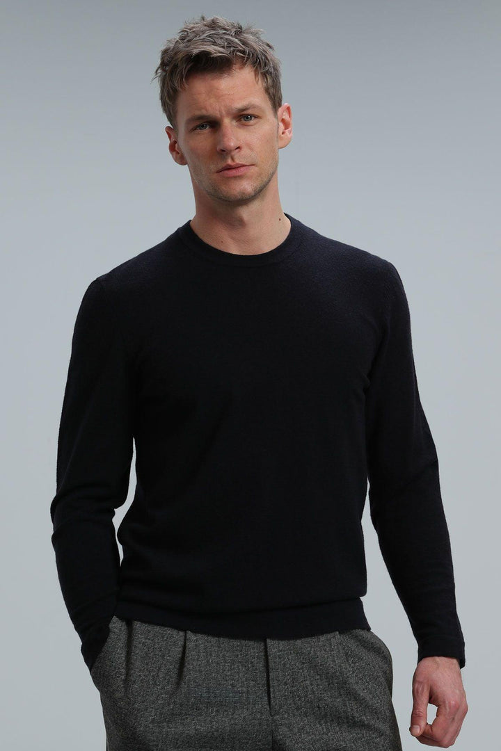 Navy Knit Sweater - Texmart