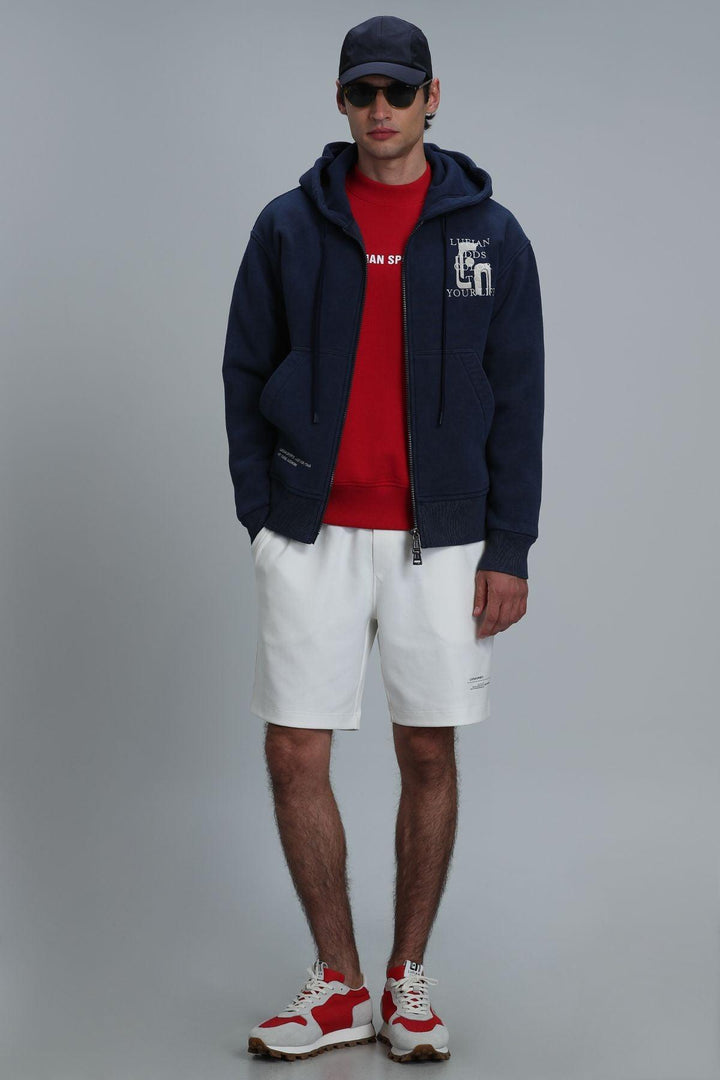 Navy Knit Sweatshirt - Texmart