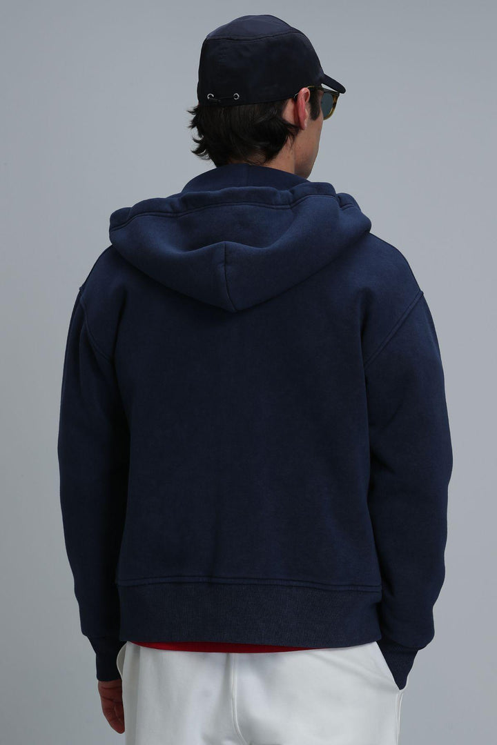 Navy Knit Sweatshirt - Texmart