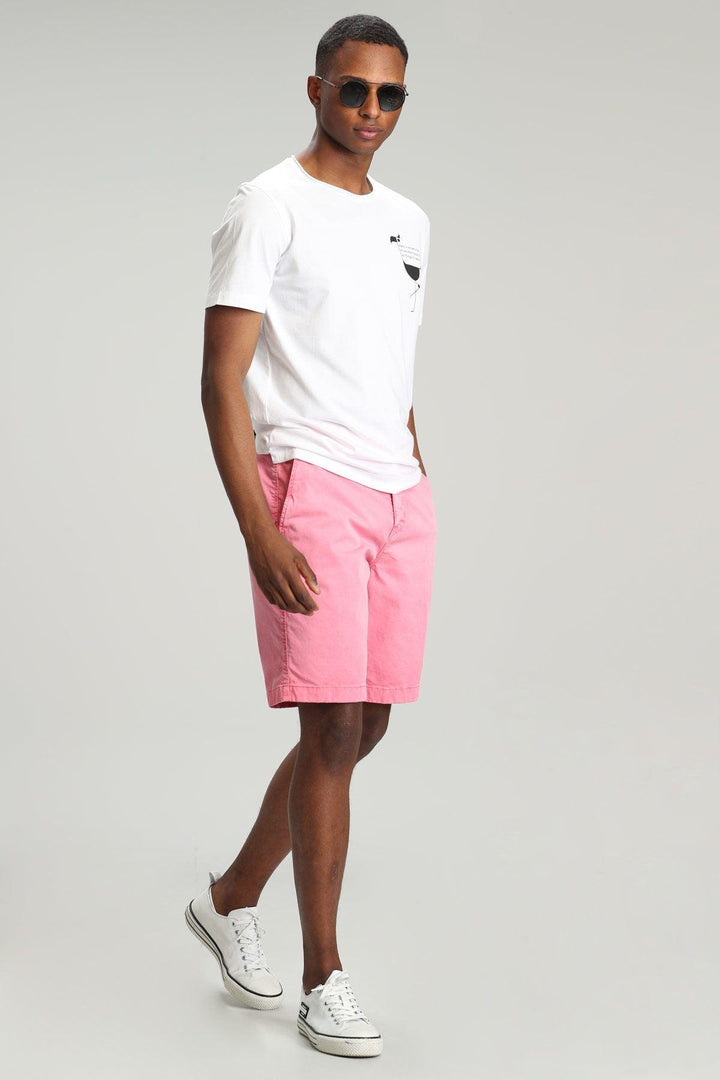 Pink Delight Slim Fit Chino Shorts: Elevate Your Style with Zegler Sports - Texmart