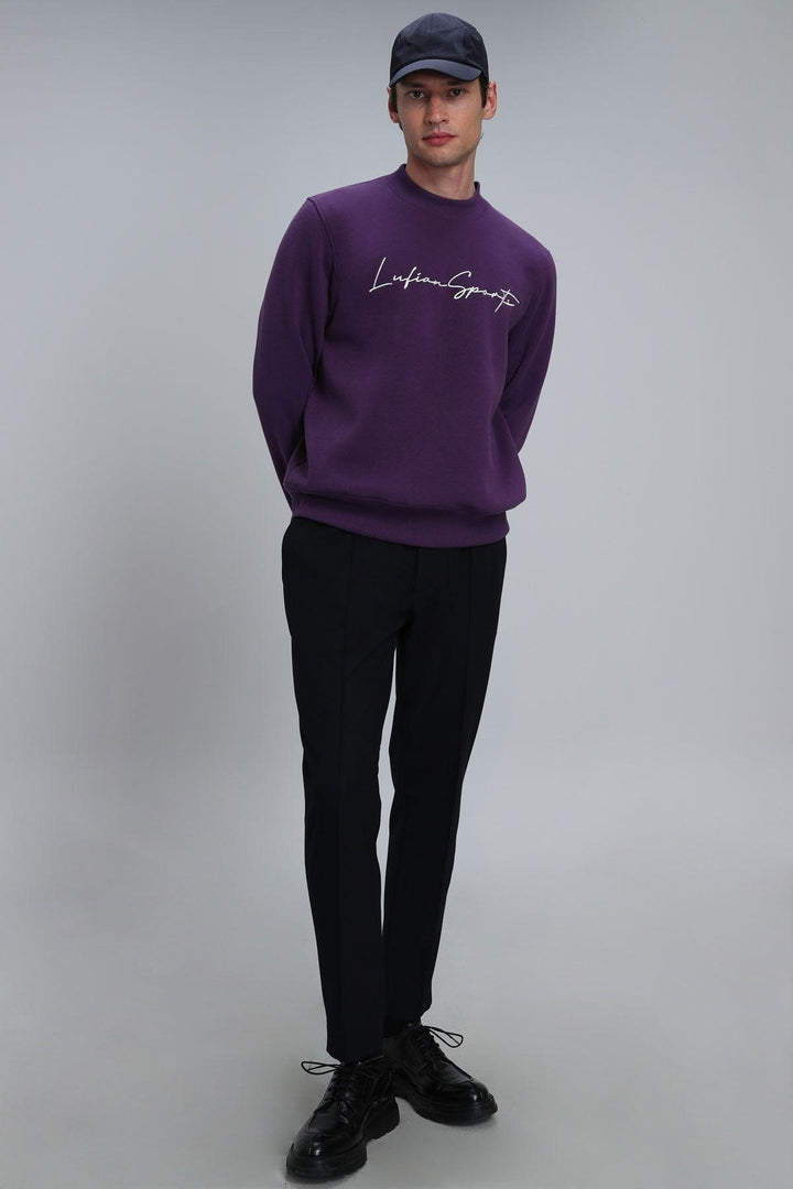 Plum Comfort Blend Men's Sweatshirt: The Ultimate Cozy and Stylish Wardrobe Essential - Texmart