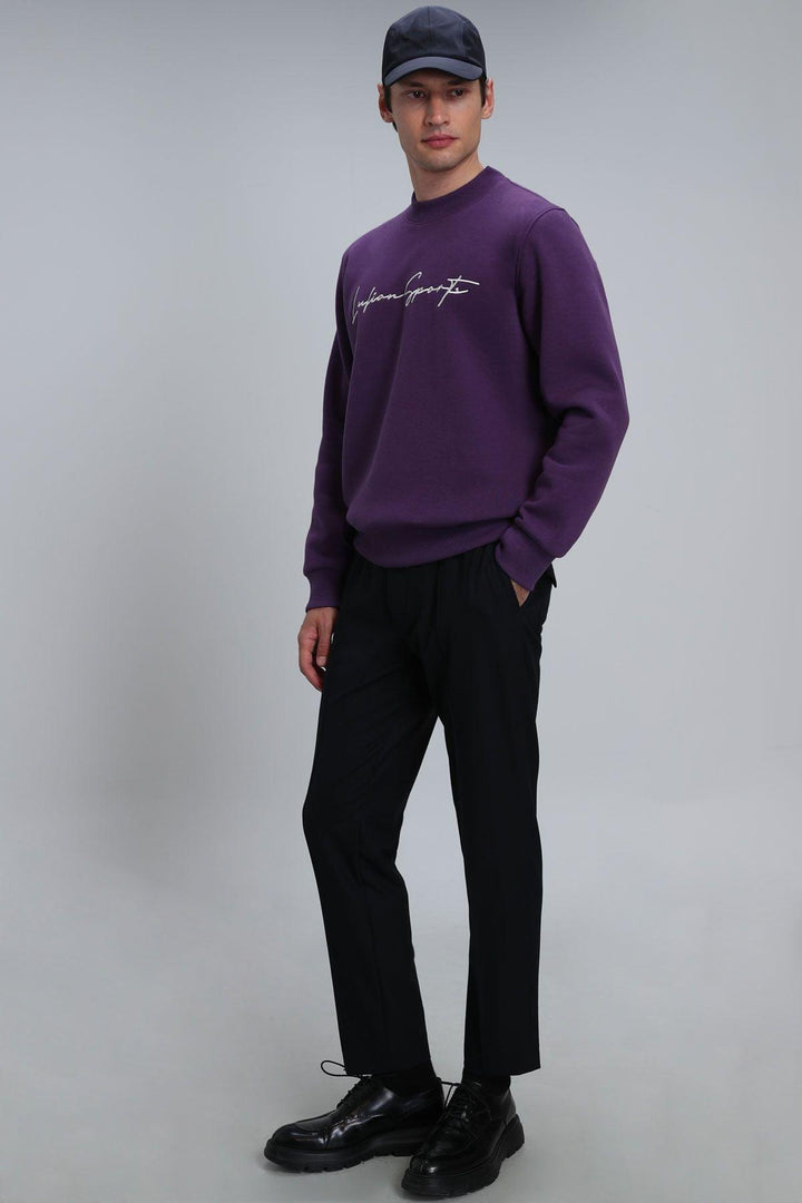 Plum Comfort Blend Men's Sweatshirt: The Ultimate Cozy and Stylish Wardrobe Essential - Texmart