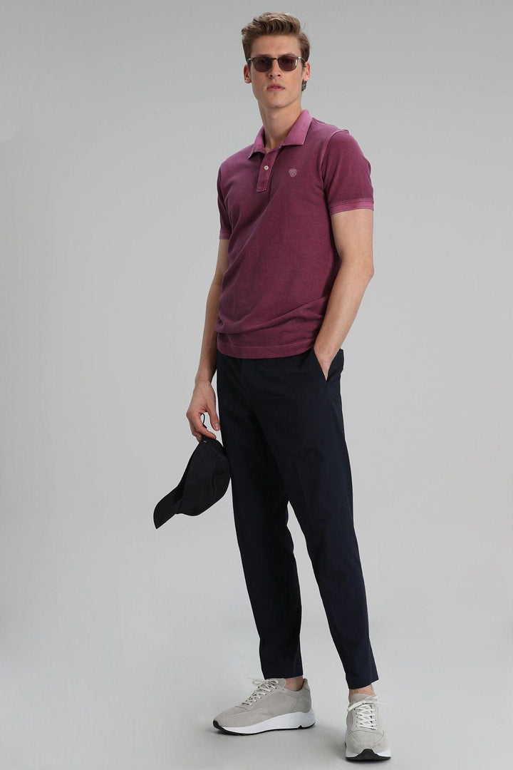 Plum Perfection Men's Cotton Polo Shirt: The Ultimate Blend of Style and Comfort - Texmart